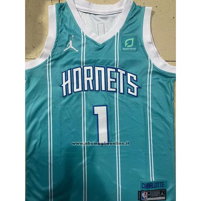 Maglia Bambino Charlotte Hornets LaMelo Ball #1 Icon 2022-23 Verde